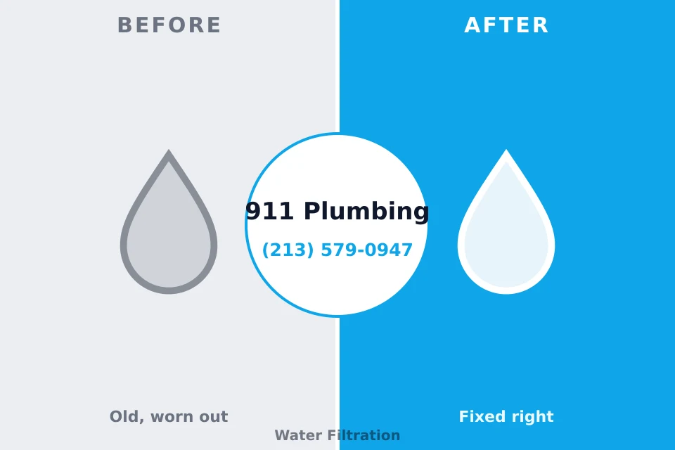 Before and after: plumbing repair Hicksville, OH